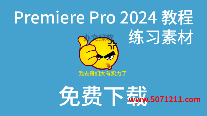 Adobe Premiere Pro 2024 教程 + 练习素材：从入门到精通的视频编辑之旅-办文绿软